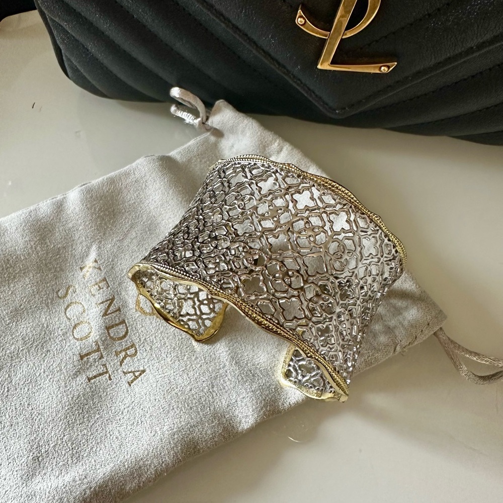 Kendra Scott Two-Tone Filigree Cuff Bracelet